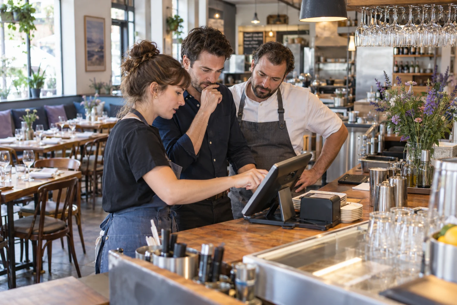 Digitale Bestellabläufe in einem Gastronomiebetrieb